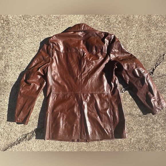 Vintage Leather Jacket - Brown - Men’s - Large - 44 Long - Picture 3 of 7